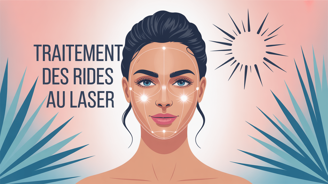 traitement des rides au laser avis, illustration professionnelle visage femme