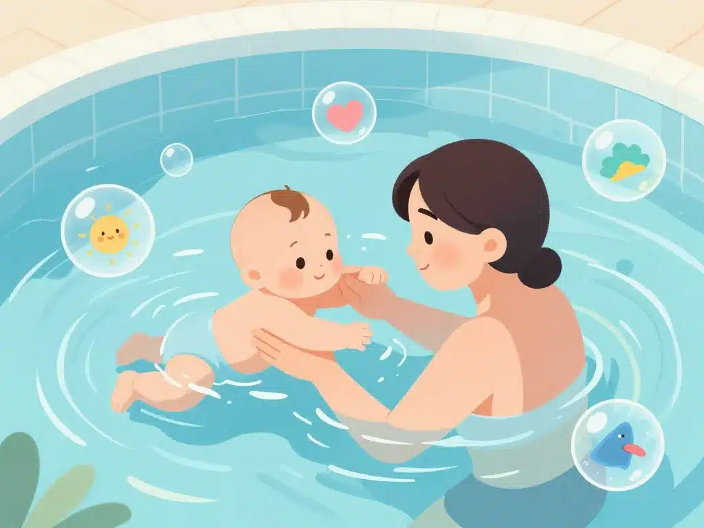 bébé nageur quel age bienfaits limites interaction parent enfant