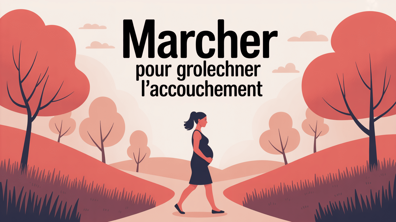 illustration combiend de temps marcher pour déclencher accouchement