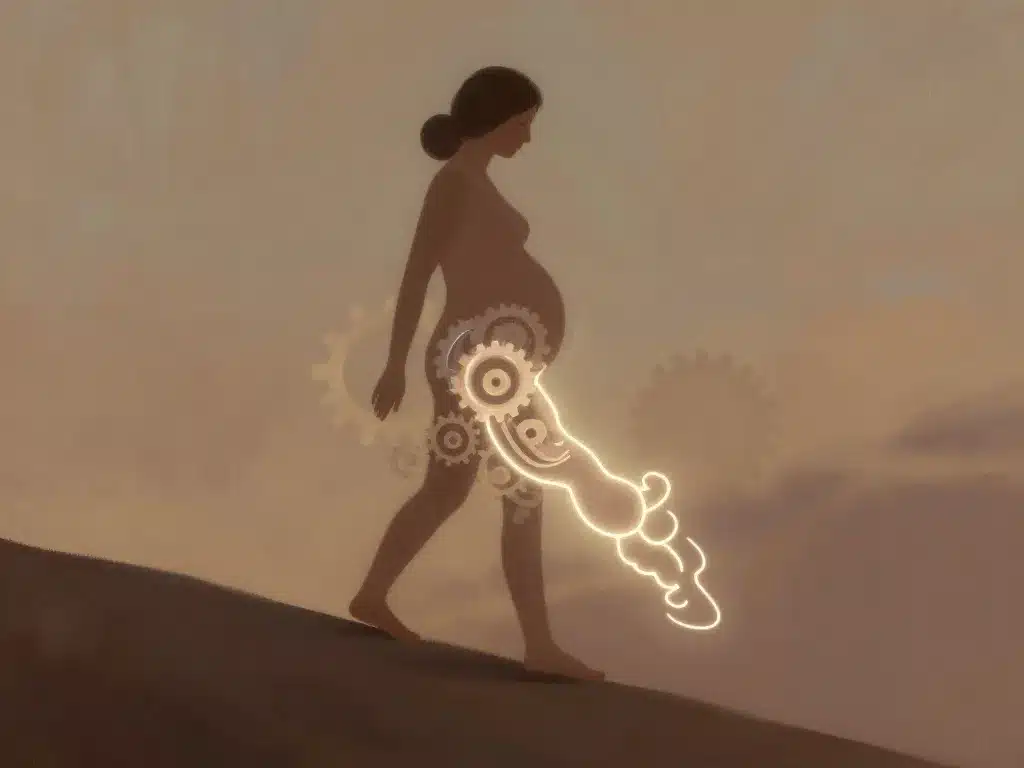 marcher pour déclencher accouchement mécanismes limites image