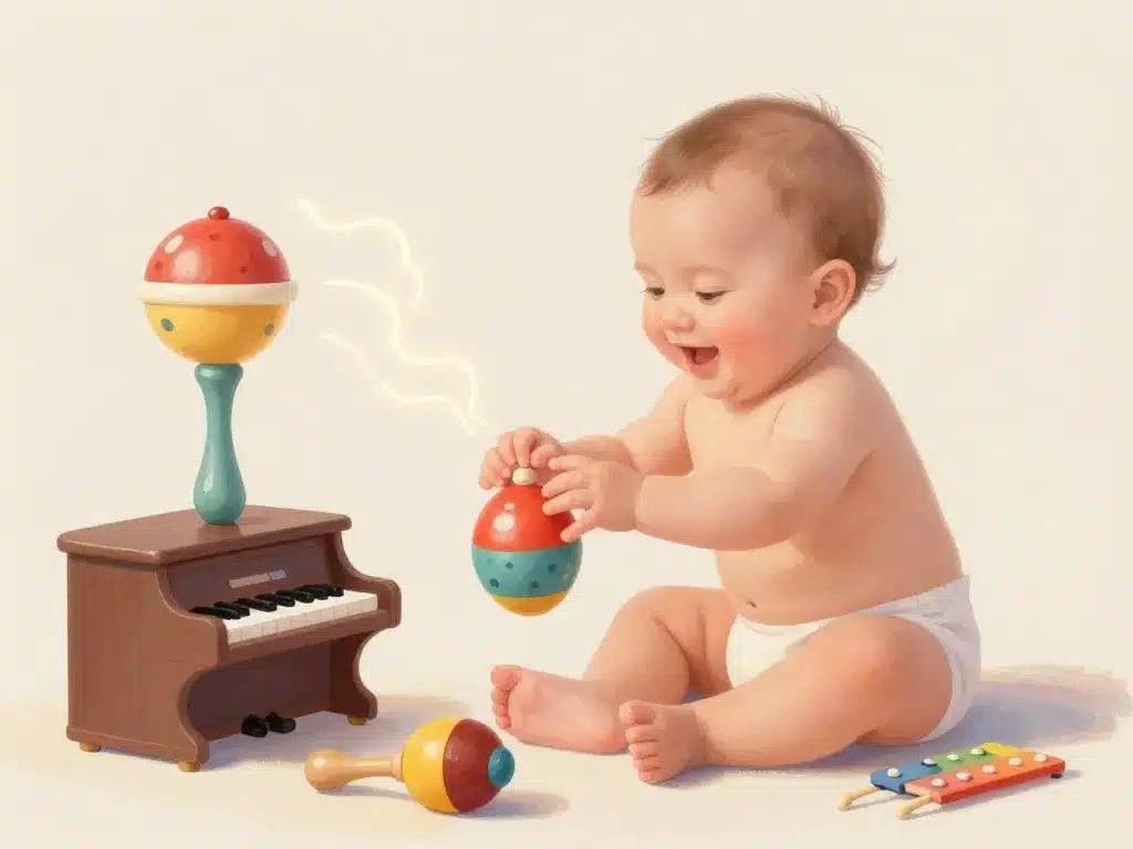 Jouet musique bebe pour l'éveil sensoriel