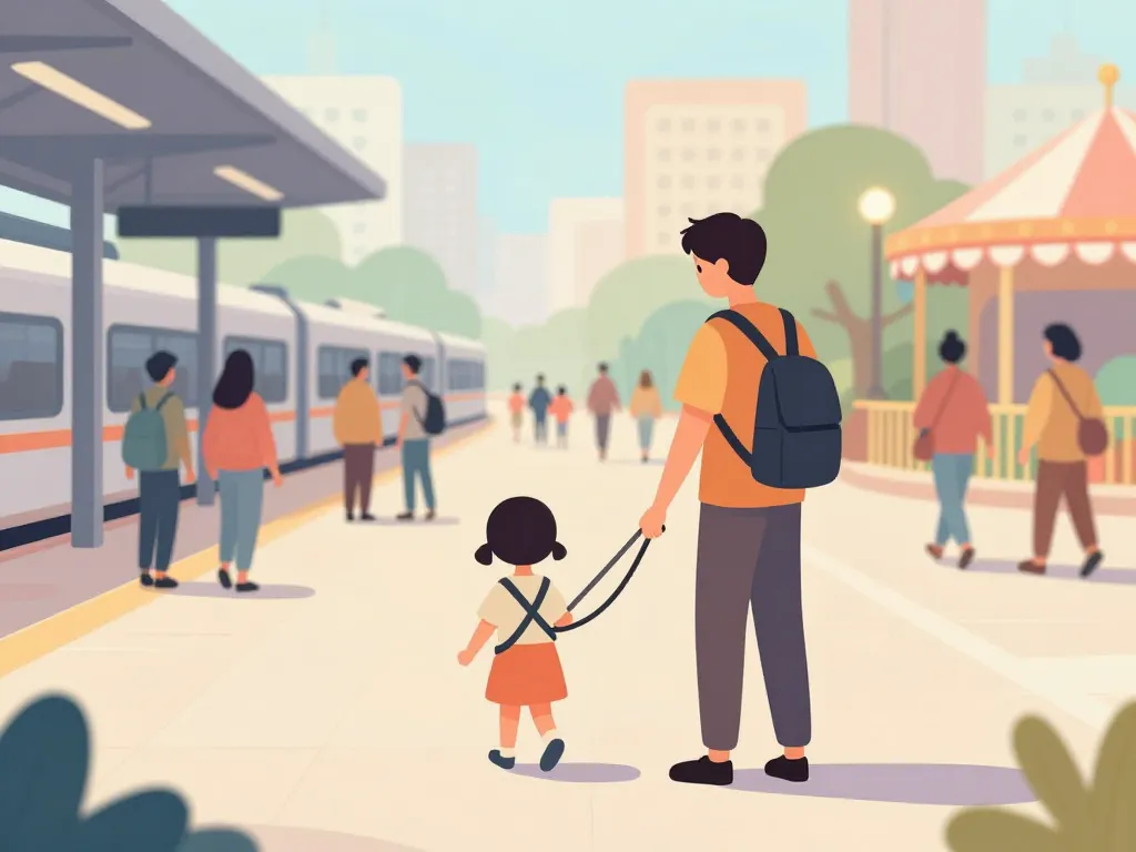 Laisse pour enfant usage quotidien lieu public