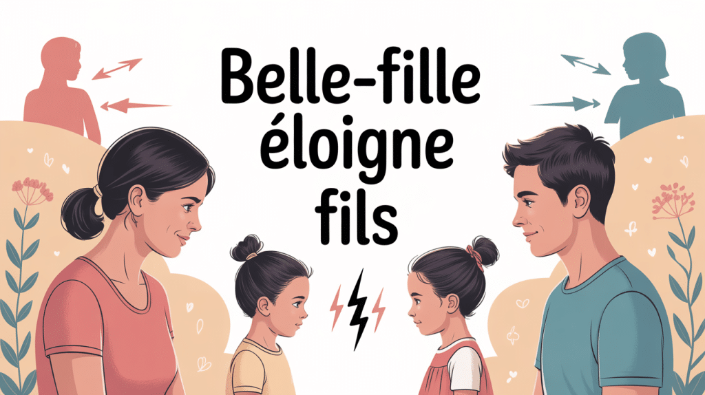 Ma belle fille m'éloigne de mon fils, illustration distance émotionnelle