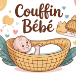 Meilleur couffin bébé illustration vectorielle douce et sécurisée
