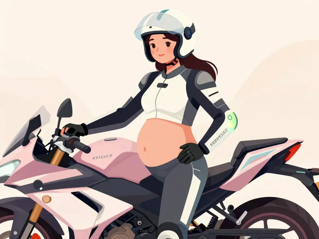 Équipements moto spéciale femme enceinte