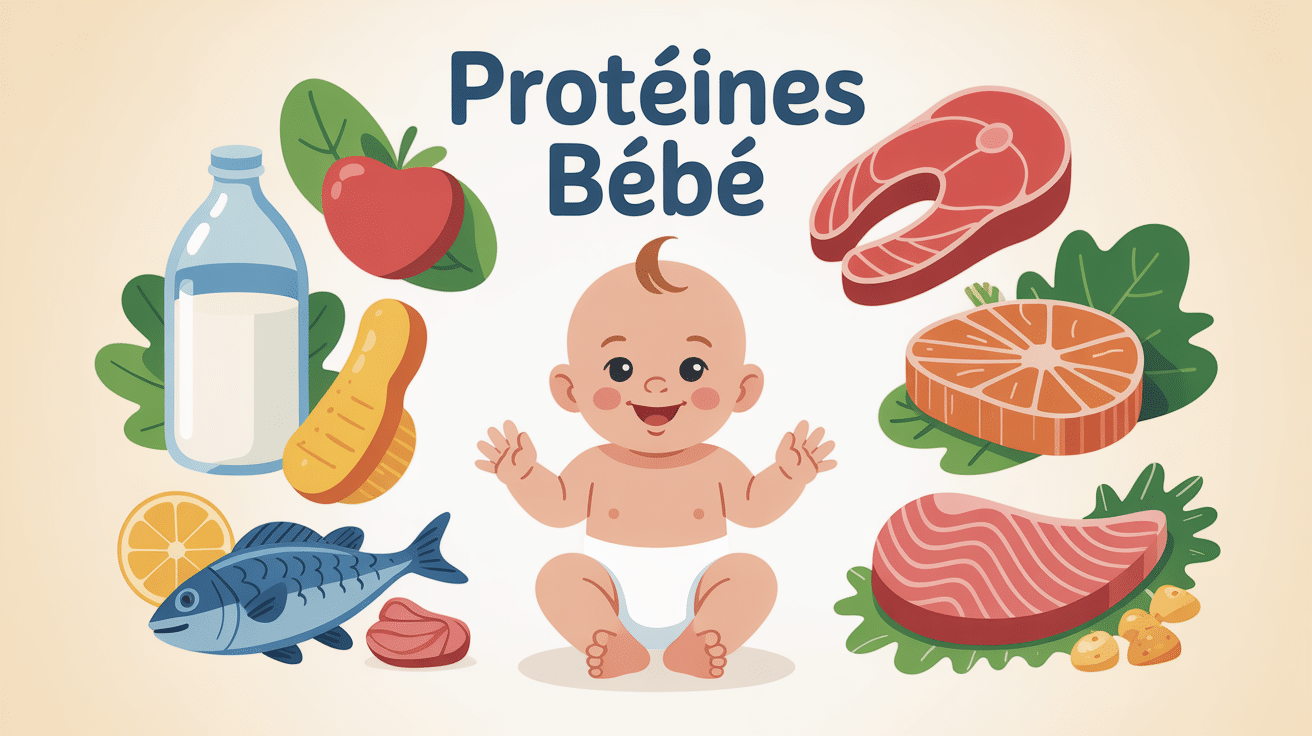 alimentation équilibrée proteine bebe sources adaptées