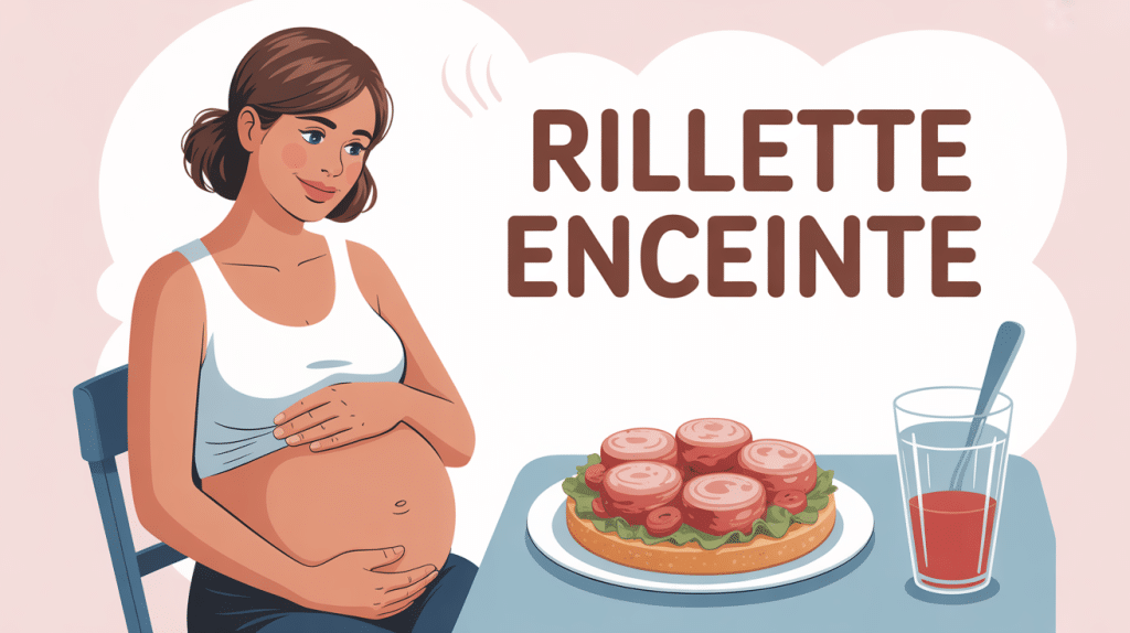 femme enceinte hésite devant tartine de rillette