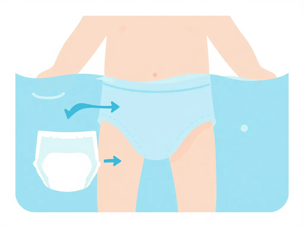 Comparaison couche de bain bébé vs couche classique dans l'eau