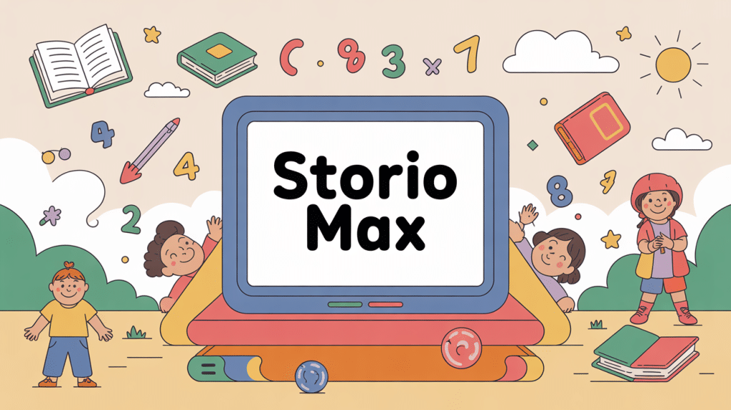 illustration storio max tablette enfant éducation