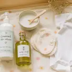 Liniment oléo-calcaire artisanal sur table à langer