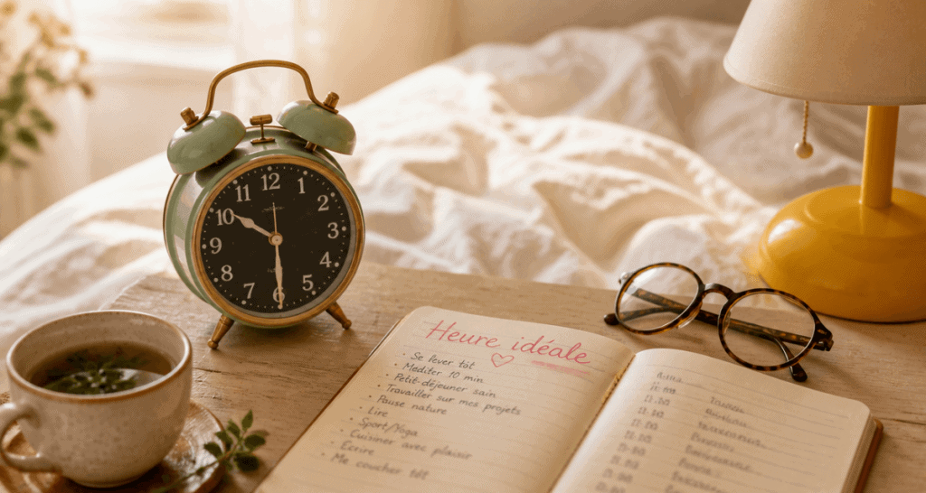 à quelle heure se coucher réveil 22h30 carnet tisane