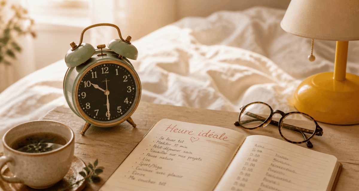 à quelle heure se coucher réveil 22h30 carnet tisane