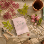 arbres pour petit jardin sur table et feuilles