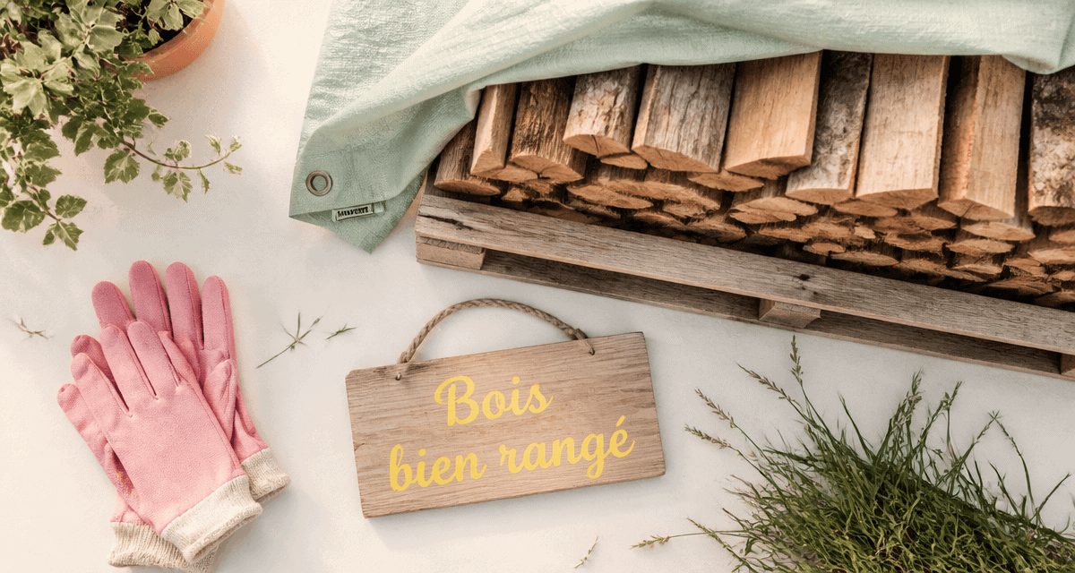comment ranger du bois sur palette sous bâche