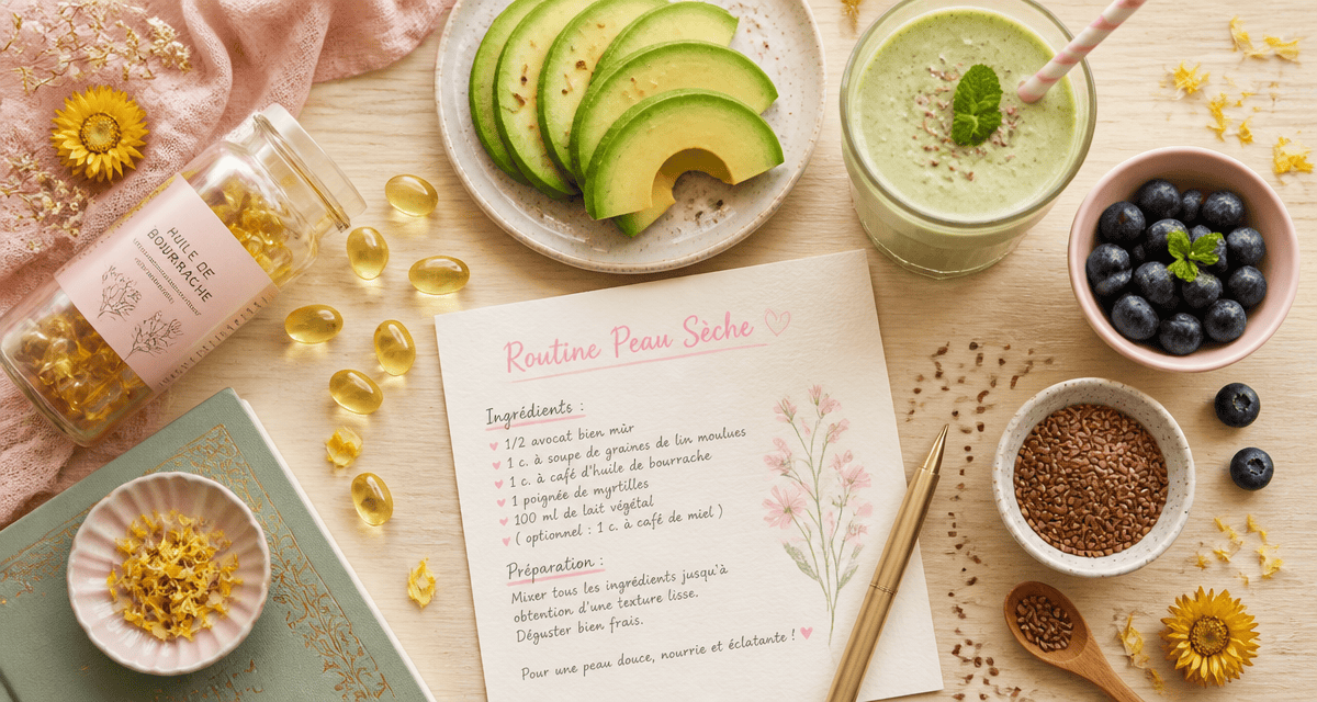 complement alimentaire pour peau seche gélules et superaliments