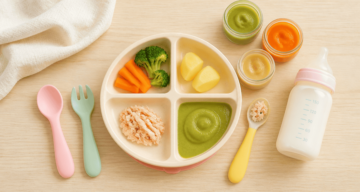 consequence trop de proteine bebe assiette alimentation