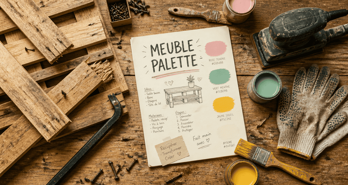 fabriquer meuble palette outils menuiserie