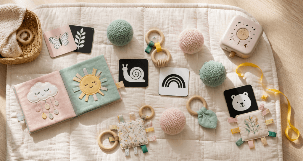 jeux sensoriel bebe tapis eveil