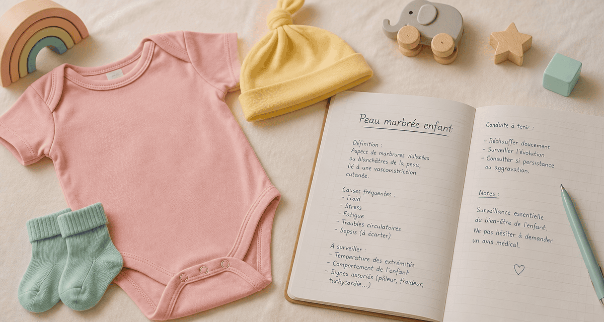 Peau marbrée enfant body carnet médical