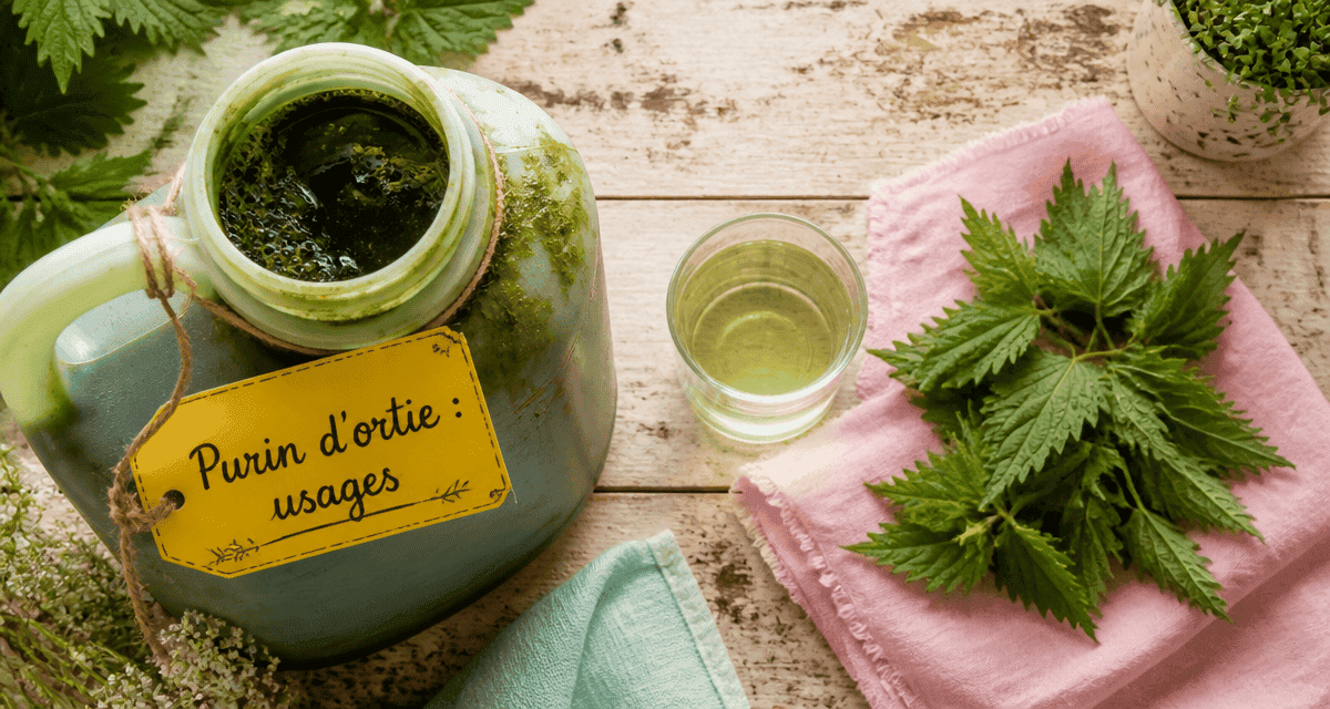 purin d'ortie périmé bidon verre orties