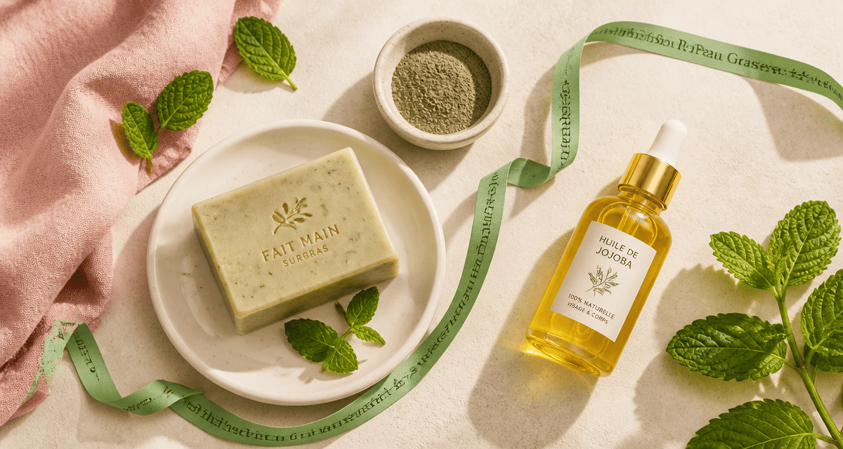 quel savon pour peau grasse savon surgras argile menthe