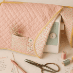 tuto housse machine à coudre image flatlay