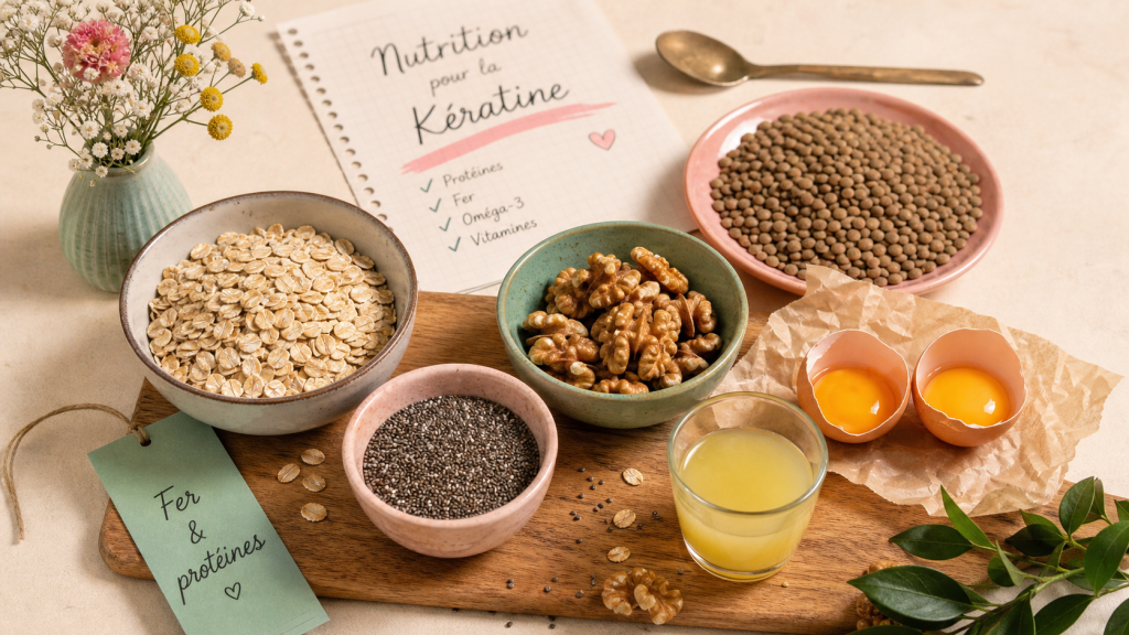 Les aliments bon pour les cheveux : fer & protéines
