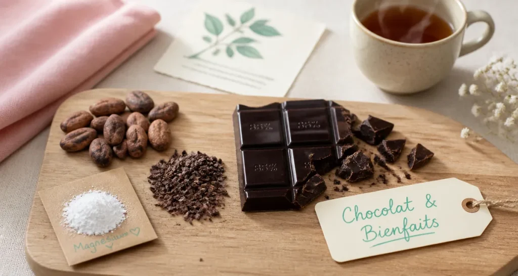 Chocolat noir 70% : bienfaits et mefaits, fèves de cacao