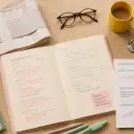 Bureau avec dossier médical et orthèse pour lyse isthmique et travail