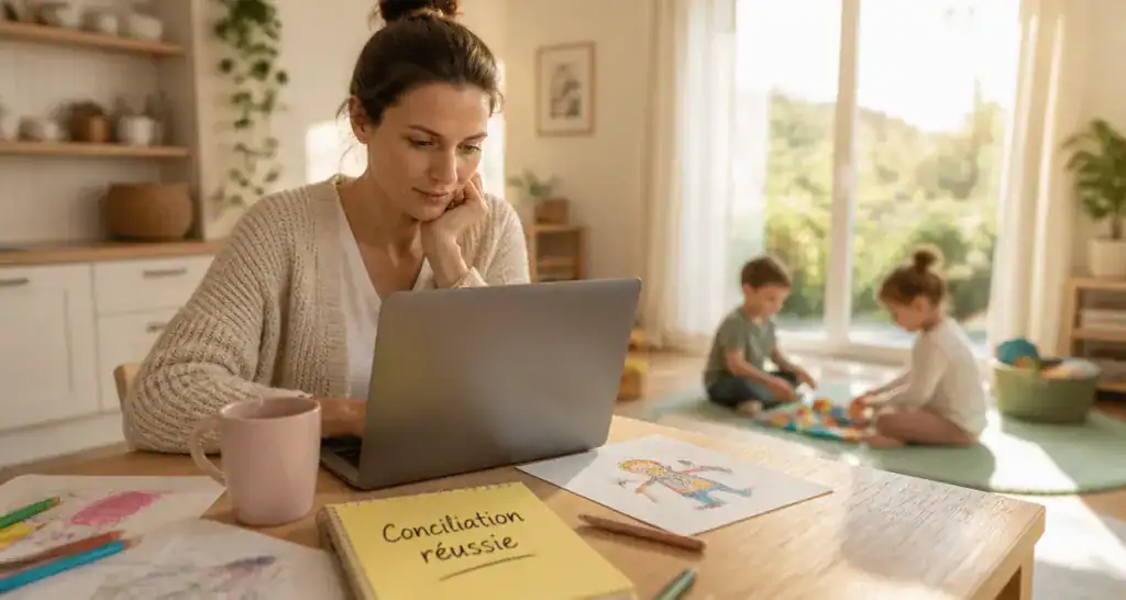 métier idéal pour mère de famille travaillant à la maison