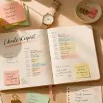 organisation quotidienne agenda et bureau organisé