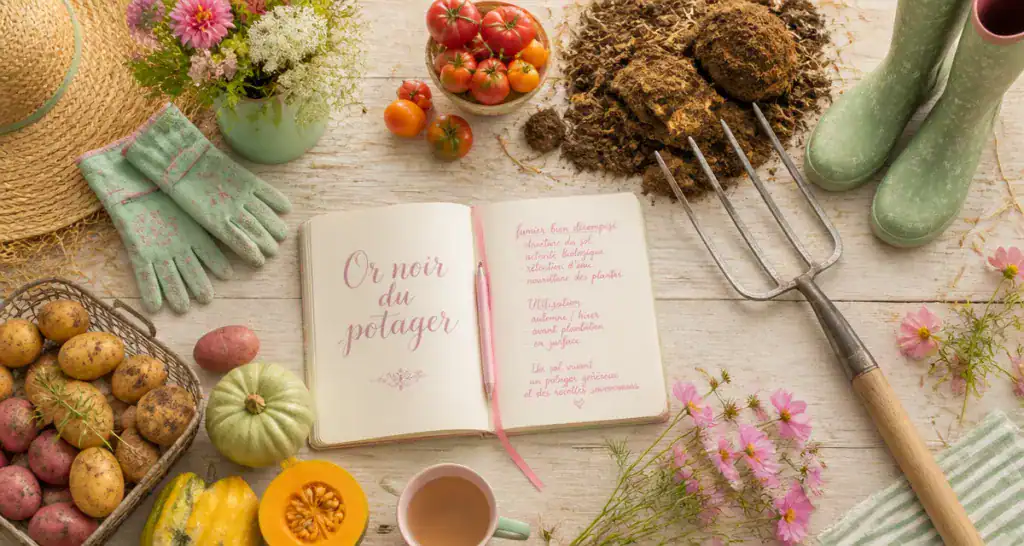 quand mettre du fumier au jardin outils légumes