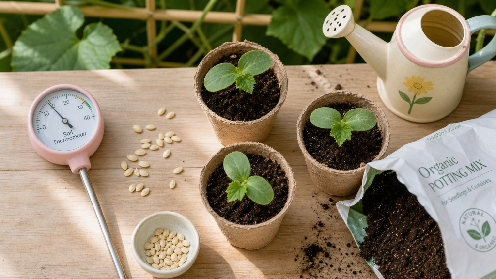 Quand planter concombre : sol à 12°C, survie critique