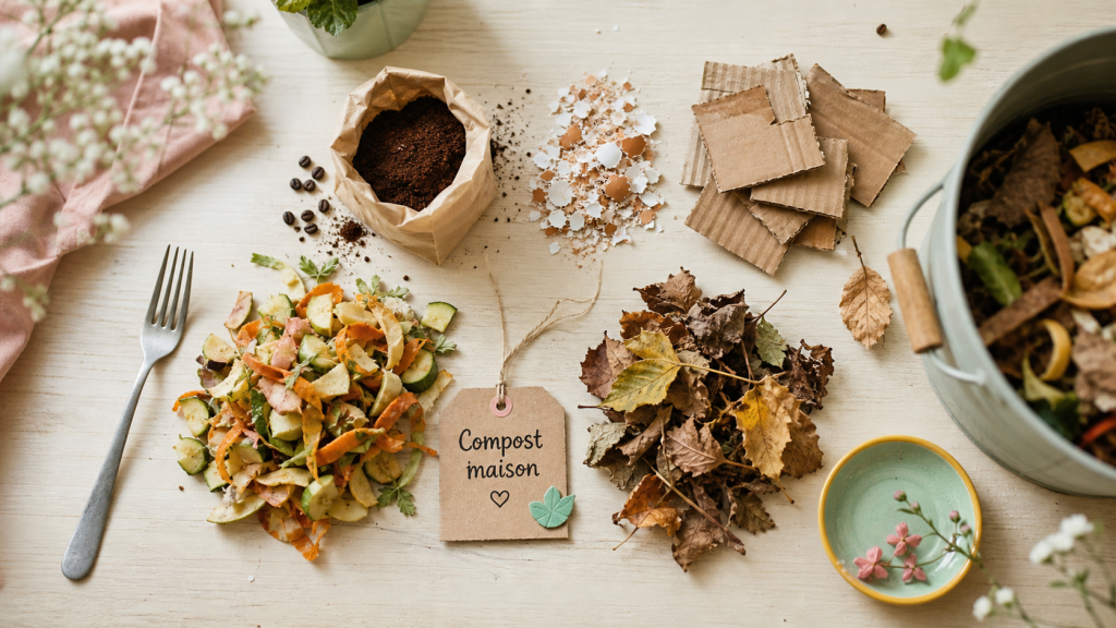 Que peut on mettre dans un composteur : matières brunes et vertes