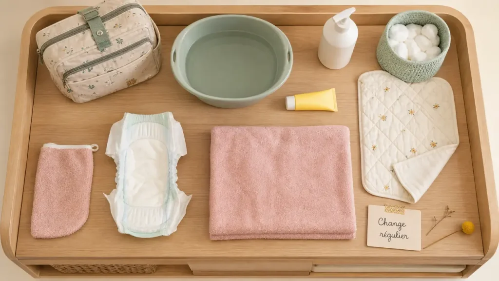 Changer un bébé sans irriter sa peau, du bon rythme aux bons gestes