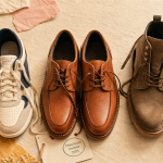 Chaussure homme tendance 2025 : sneakers rétro, derby cognac et boots cuir