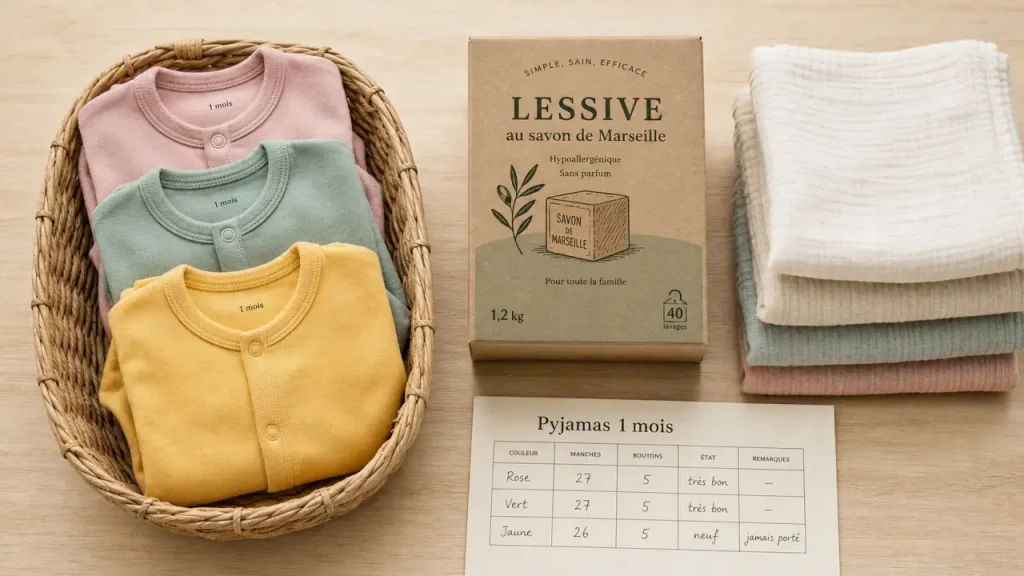 Pyjama bébé 1 mois : combien en prévoir pour éviter le gaspillage ?