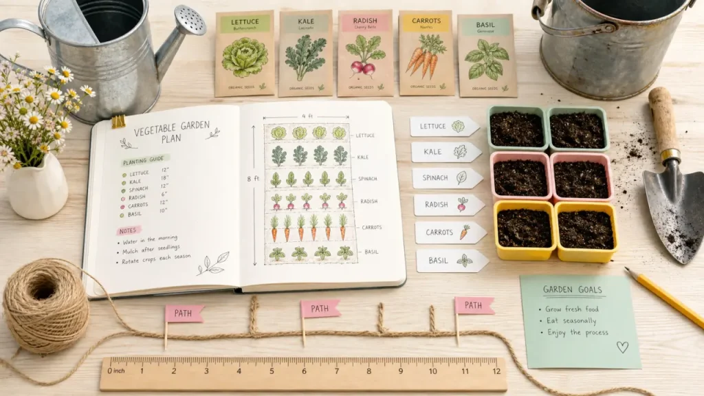 Organiser son potager sans erreur : soleil, rotations et plans simples
