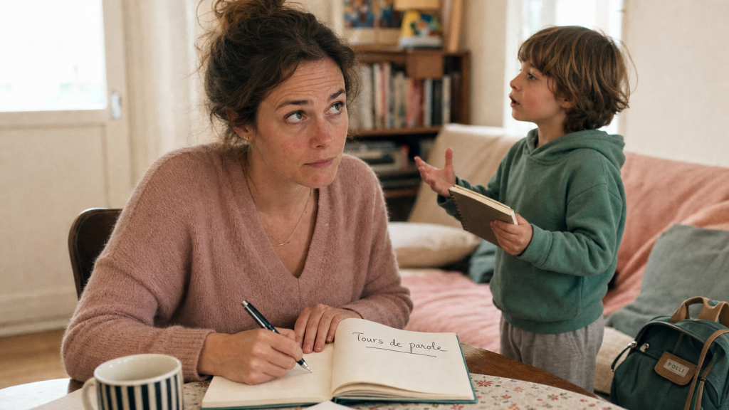 Enfant qui parle tout le temps, parent bienveillant, énergie ou signal à surveiller