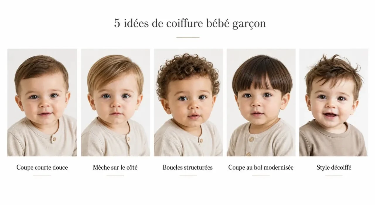 Coiffure bebe garcon : 5 idées de coupes adaptées aux bébés garçons