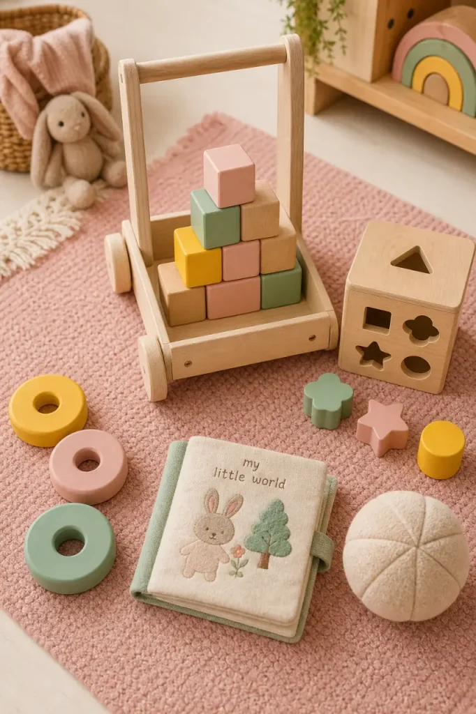 Jeux bébé 1 an : motricité, jouets d’éveil adaptés