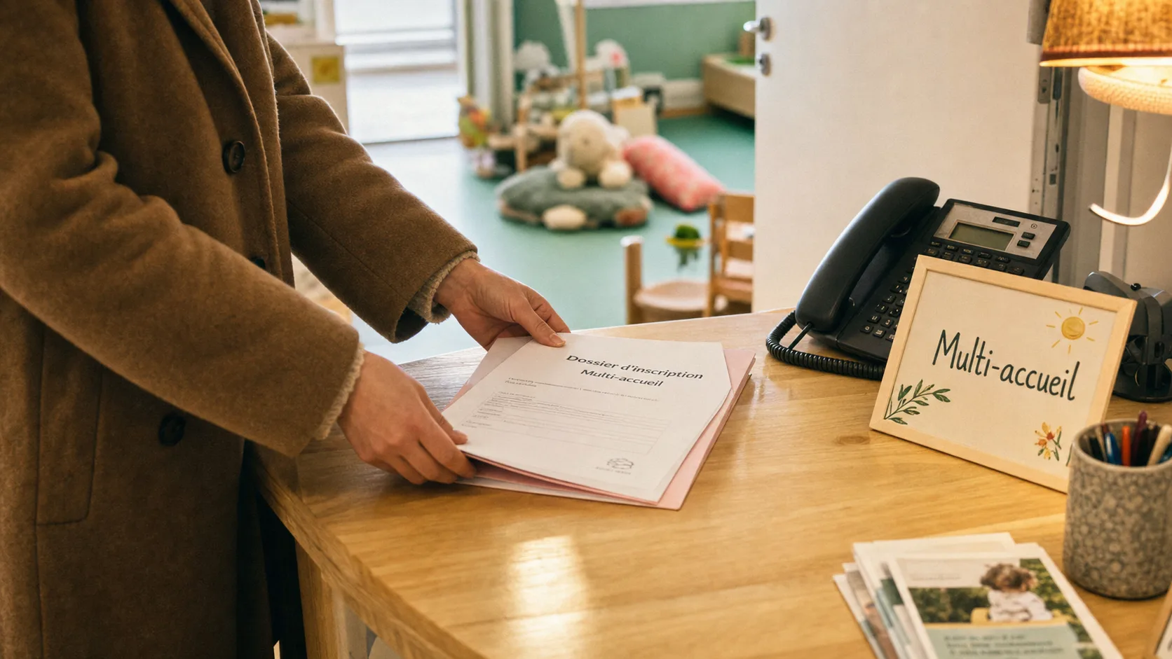 Multi accueil autour de moi : parent dépose un dossier d’inscription, horaires