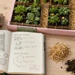 La permaculture au potager : carnet d’observation et sol couvert, paille et semis