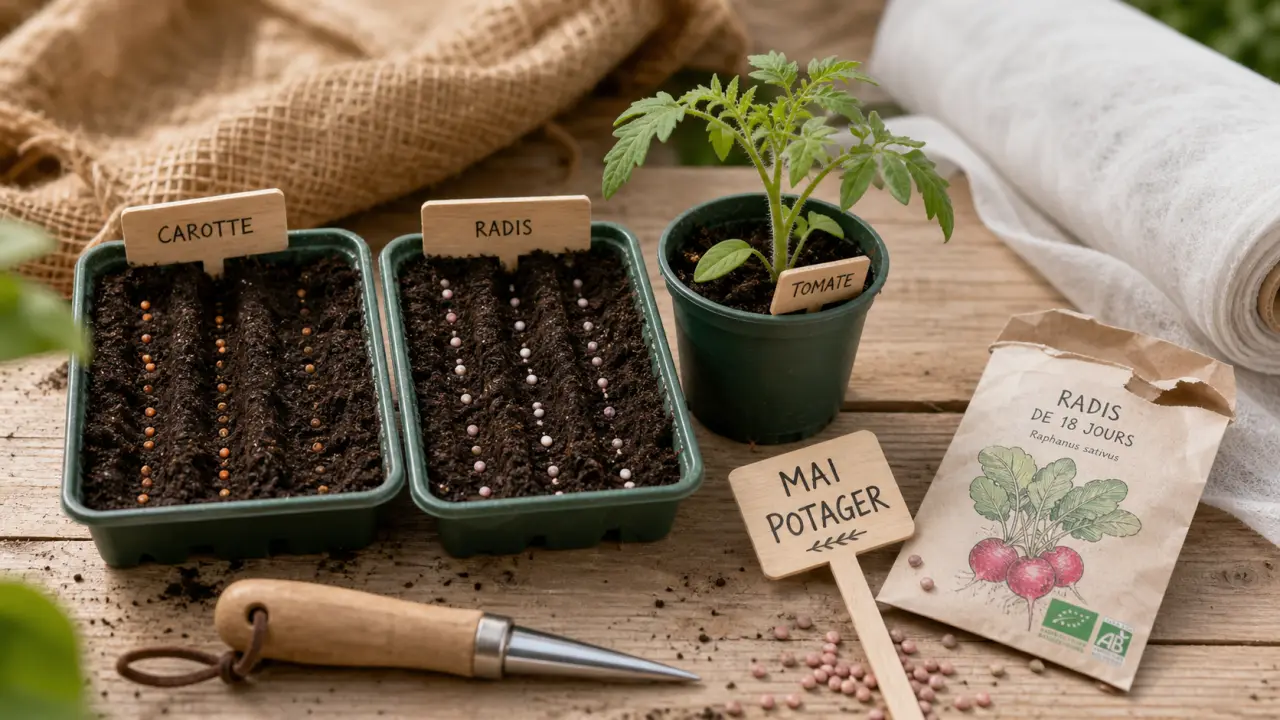 Que planter en mai au potager : semis en pleine terre et repiquage
