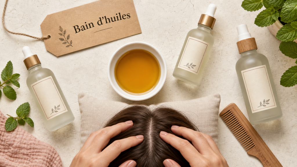 Quelle huile fait pousser les cheveux : huile végétale et massage du cuir chevelu