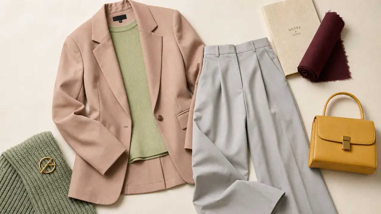 Tendance mode 2025 : tailoring souple et accessoires signatures, couleurs franches
