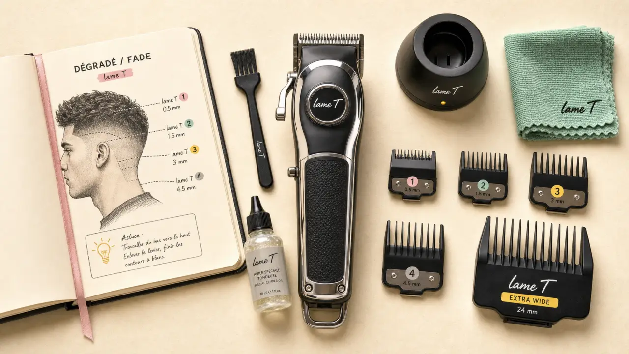 Tondeuses professionnelles cheveux : lames, confort et autonomie