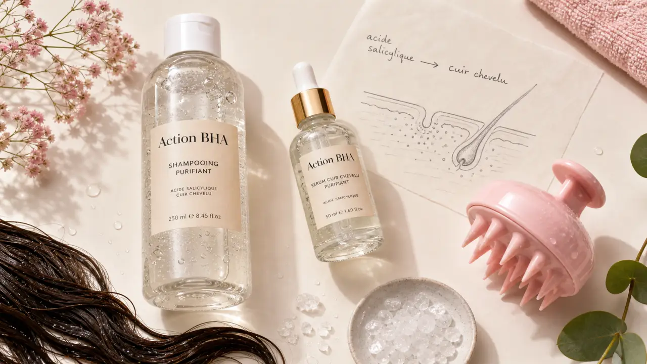 Acide salicylique shampoing contre pellicules, sébum et irritations
