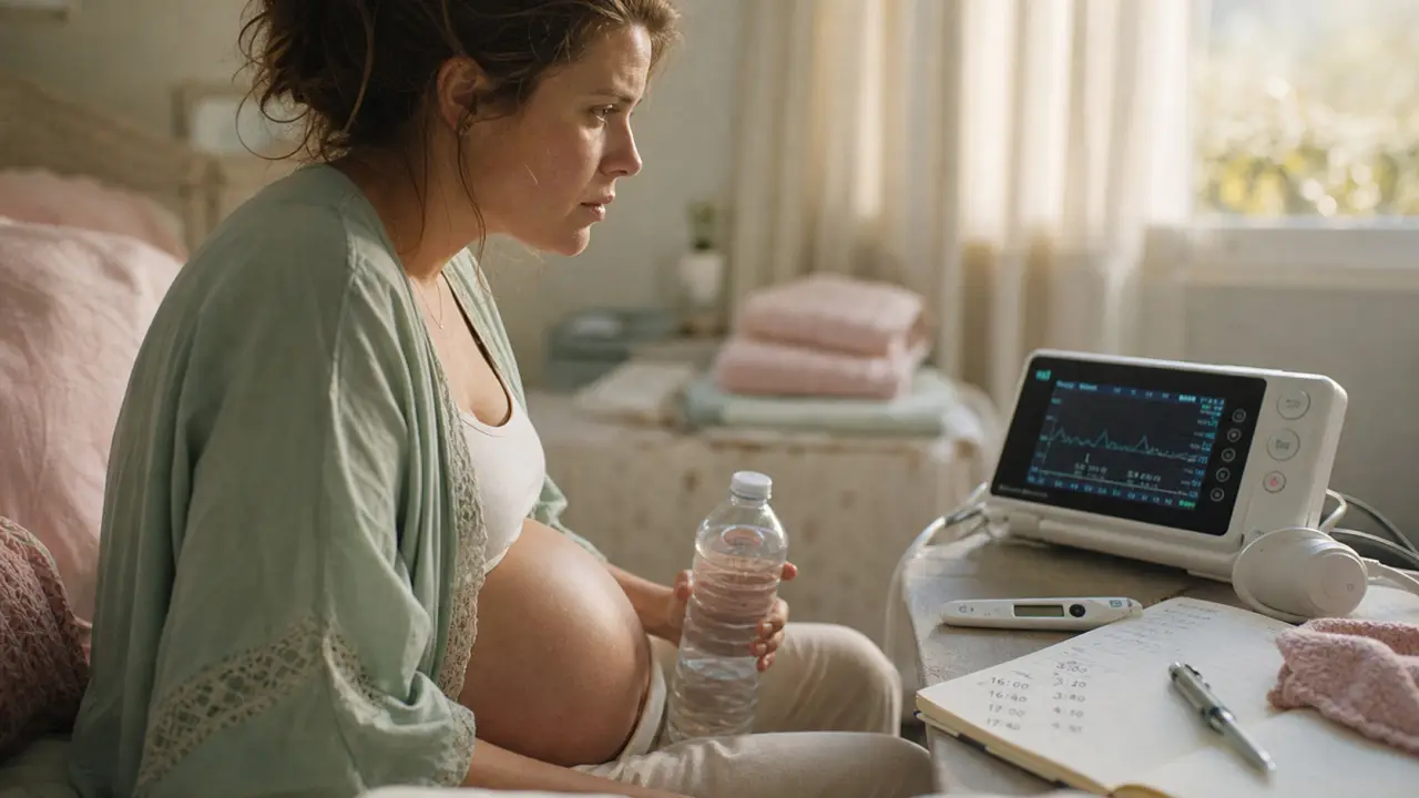 Combien de jour de diarrhée avant accouchement : femme enceinte, thermomètre et suivi des contractions