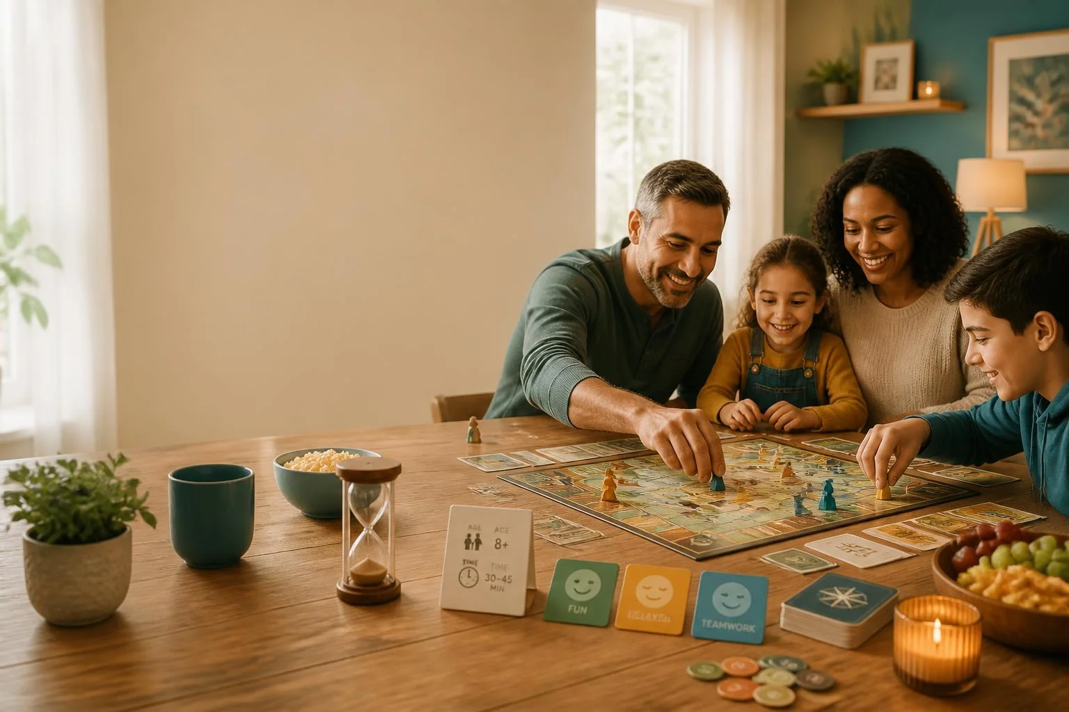 Jeux de société en famille : âge, durée, ambiance
